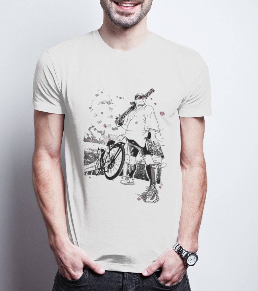 Ten O Majin Obama Henro Run Samurai Bicycle Adventure T-Shirt