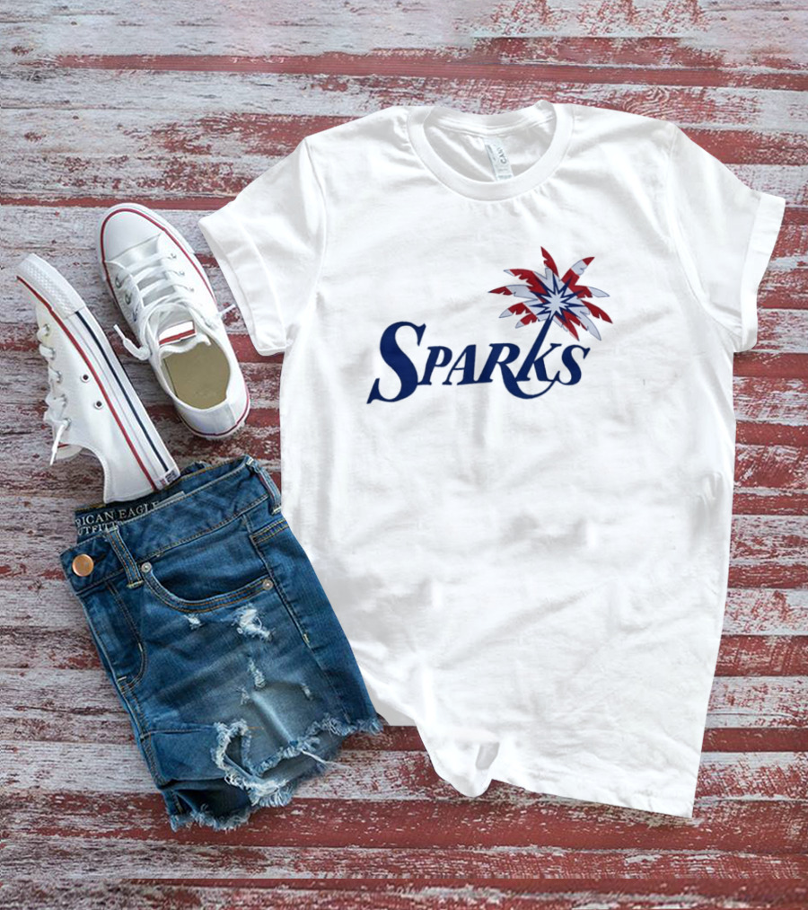 Los Angeles Sparks Stars Stripes Palm Tree Flag T-Shirt