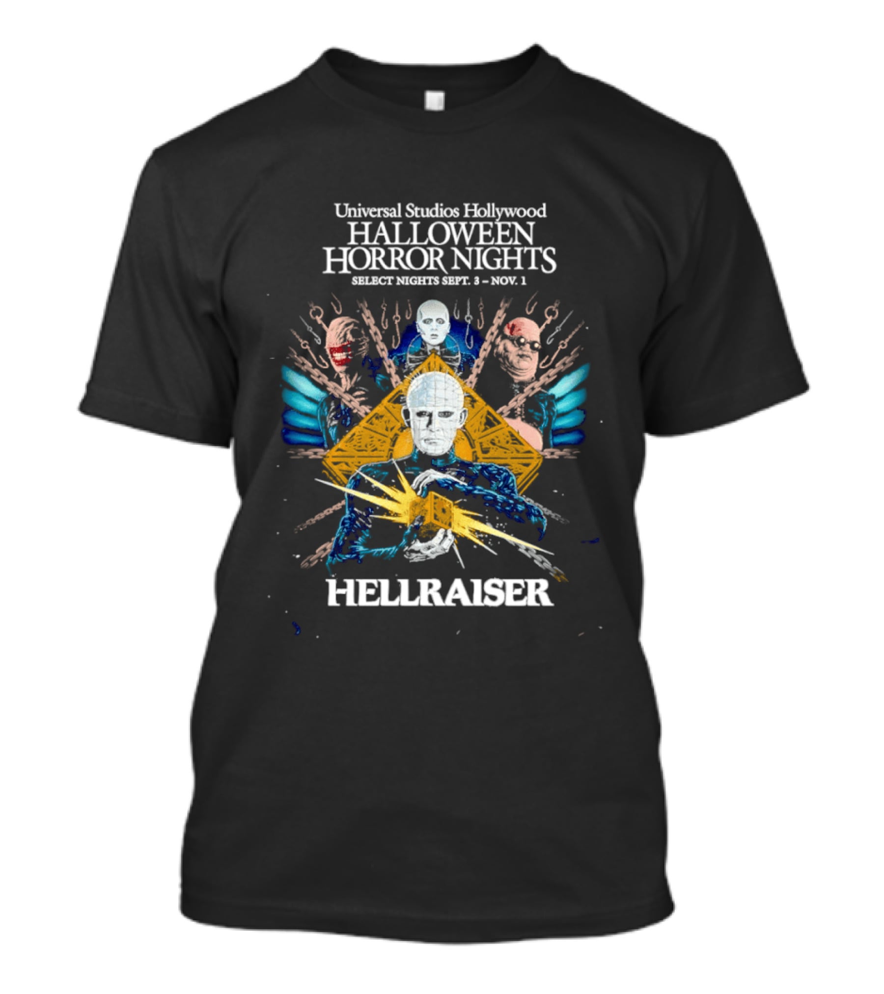 Universal Studios Hollywood Halloween Horror Nights Hellraiser Sept 8 Nov 1 T-Shirt