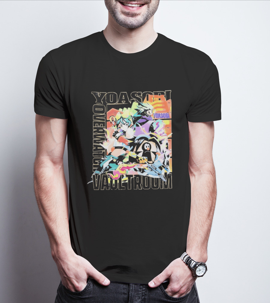 Yoasobi Over Vaultroom Kiriko Genji Pachimari Anime T-Shirt