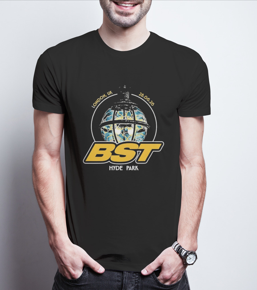 BST Hyde Park Festival London UK 28 June 2026 Globe Design Ateez Event T-Shirt