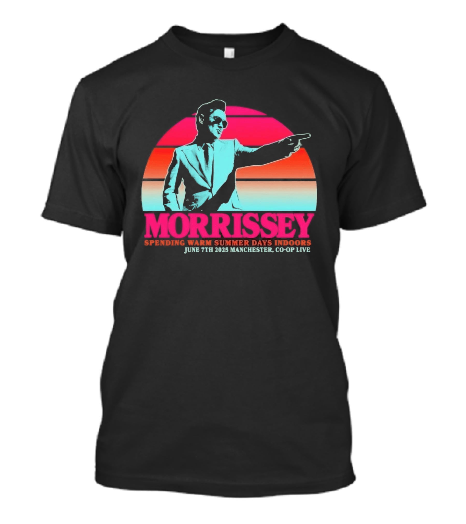 Morrissey Warm Summer Days June 7th 2025 Manchester CO OP Live T-Shirt