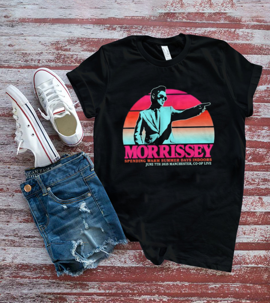 Morrissey Warm Summer Days June 7th 2025 Manchester CO OP Live T-Shirt