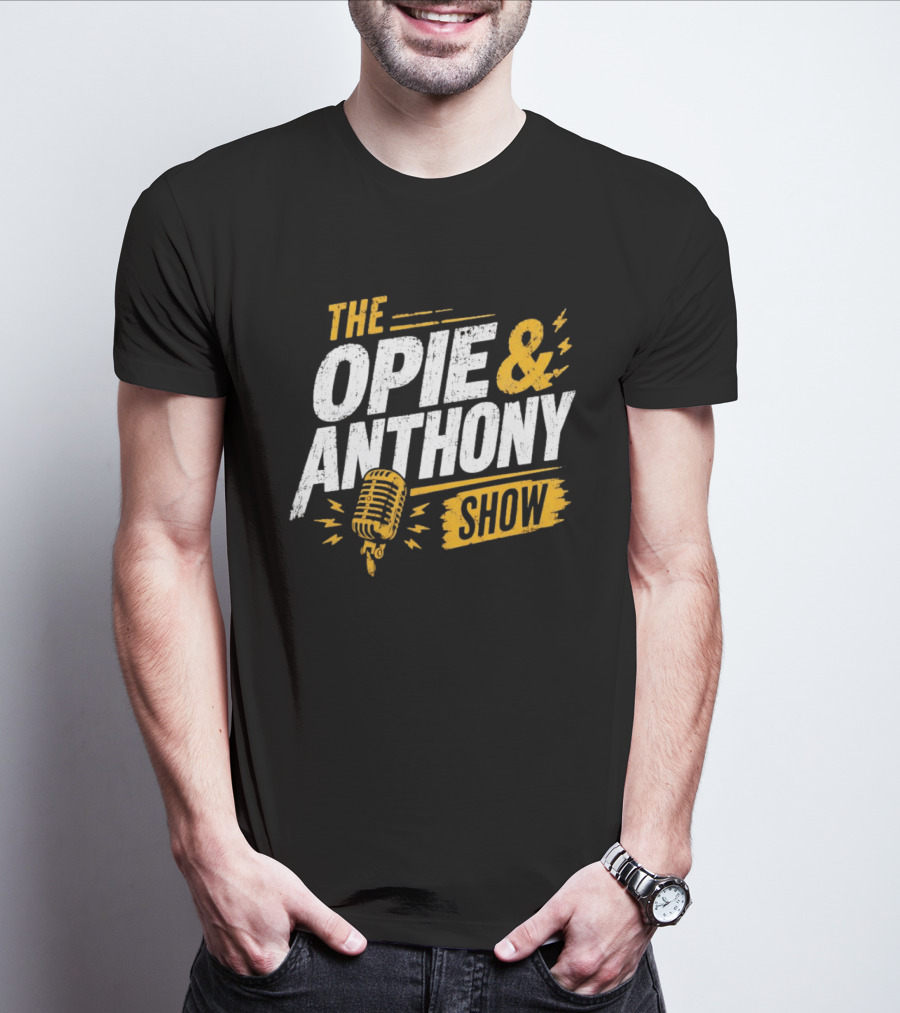 The Opie And Anthony Show Podcast Microphone T-Shirt