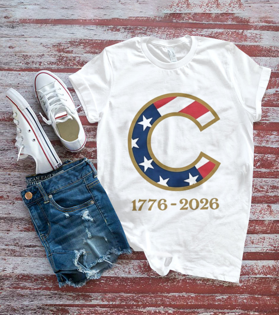 Chicago Cubs 1776 2026 Stars Stripes Fourth Of July MLB Anniversary T-Shirt