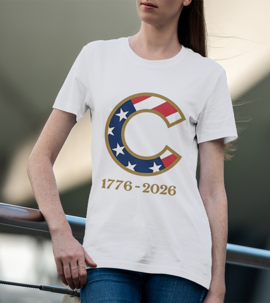 Chicago Cubs 1776 2026 Stars Stripes Fourth Of July MLB Anniversary T-Shirt