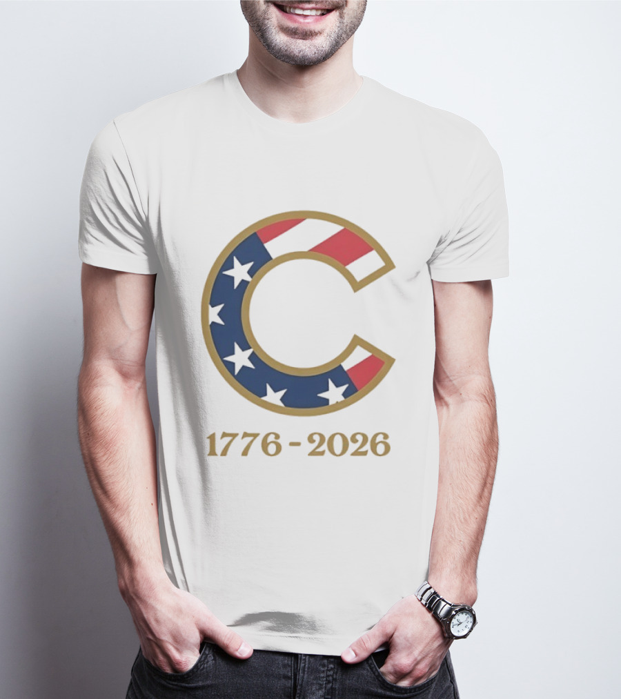 Chicago Cubs 1776 2026 Stars Stripes Fourth Of July MLB Anniversary T-Shirt