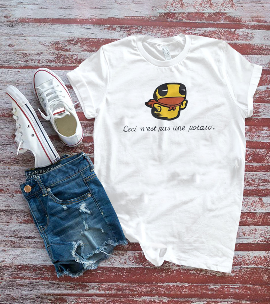Duck Ceci N'est Pas Une Potato Magritte T-Shirt