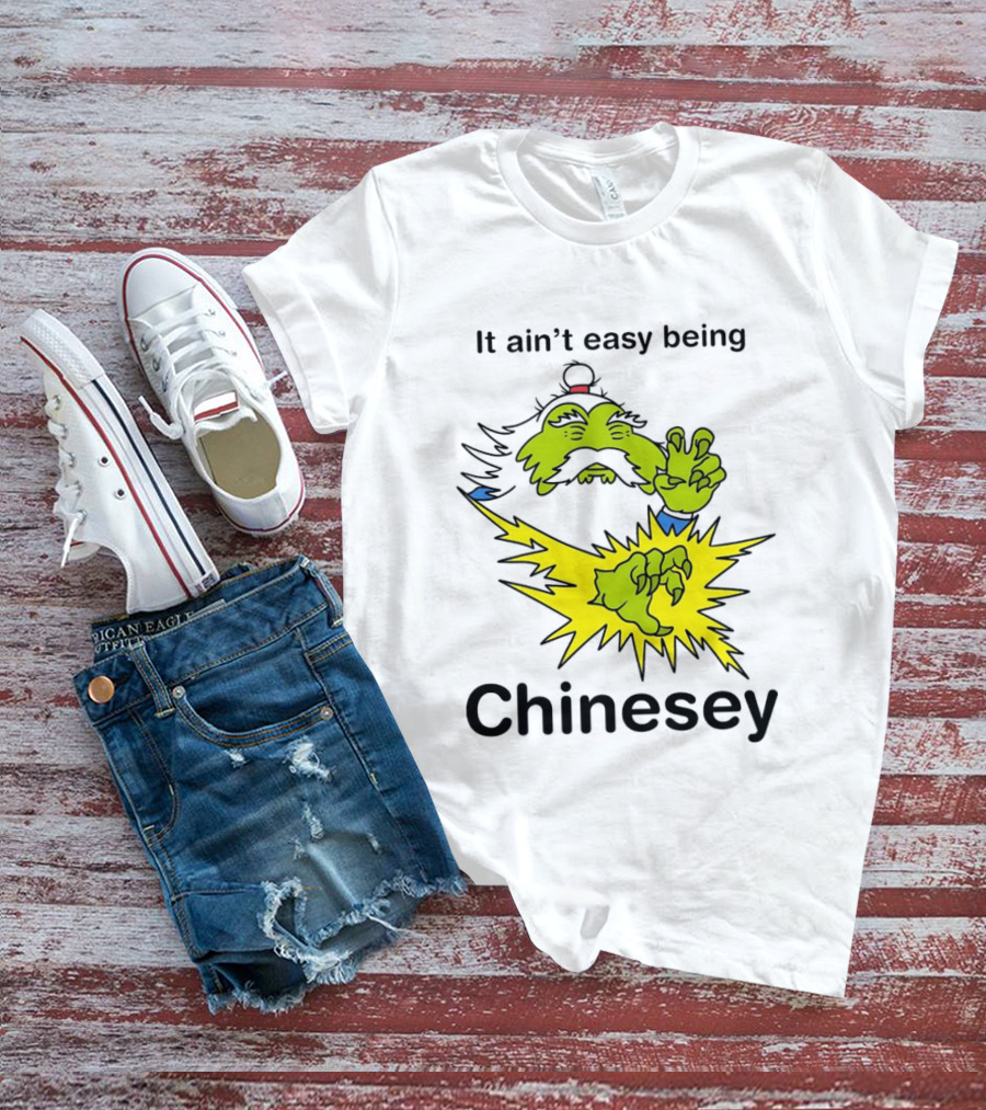 It Ain't Easy Being Chinesey Green Creature Martial Arts T-Shirt