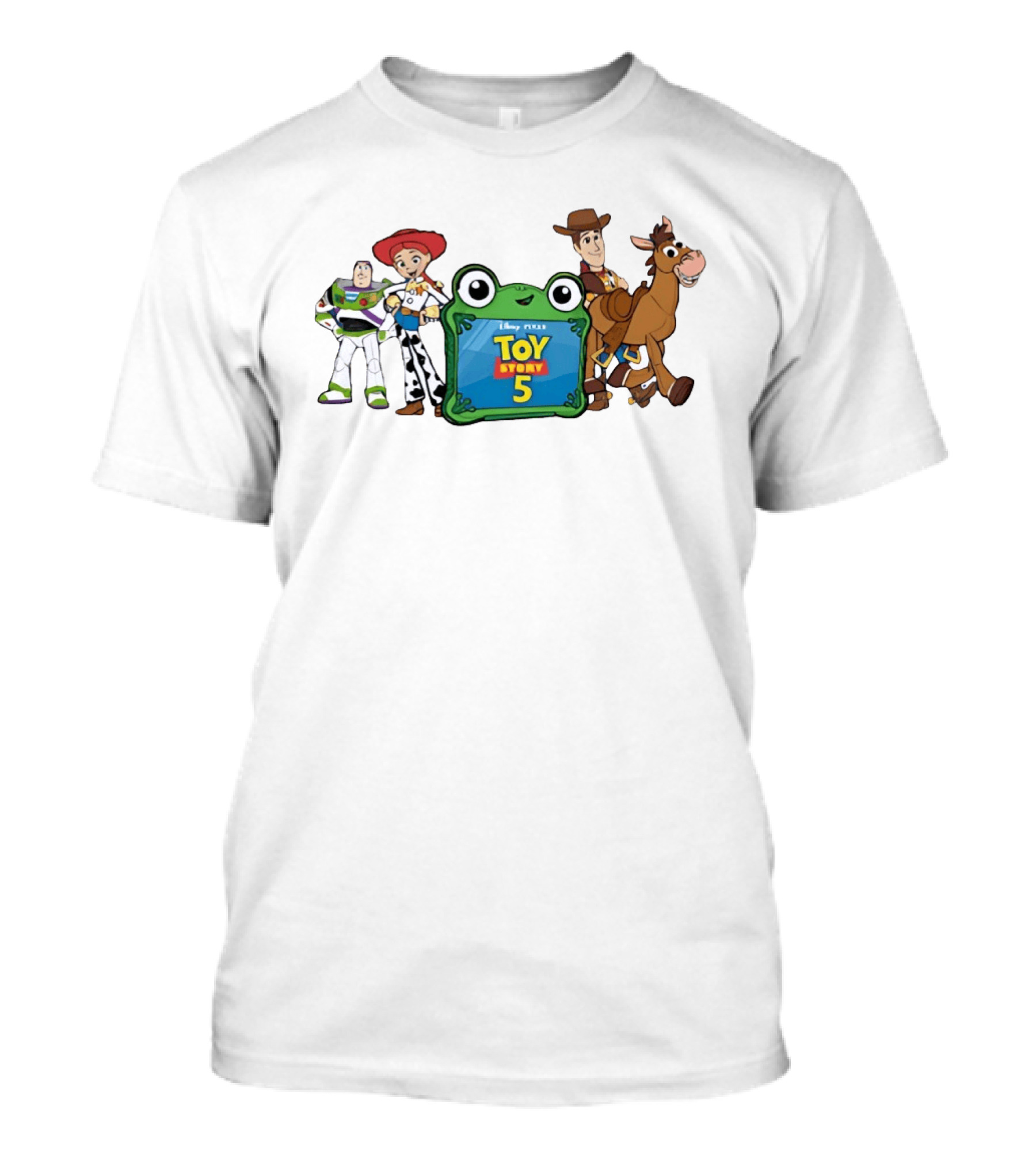 Toy Story 5 Jessie Buzz Woody Bullseye Disney Pixar Group T-Shirt