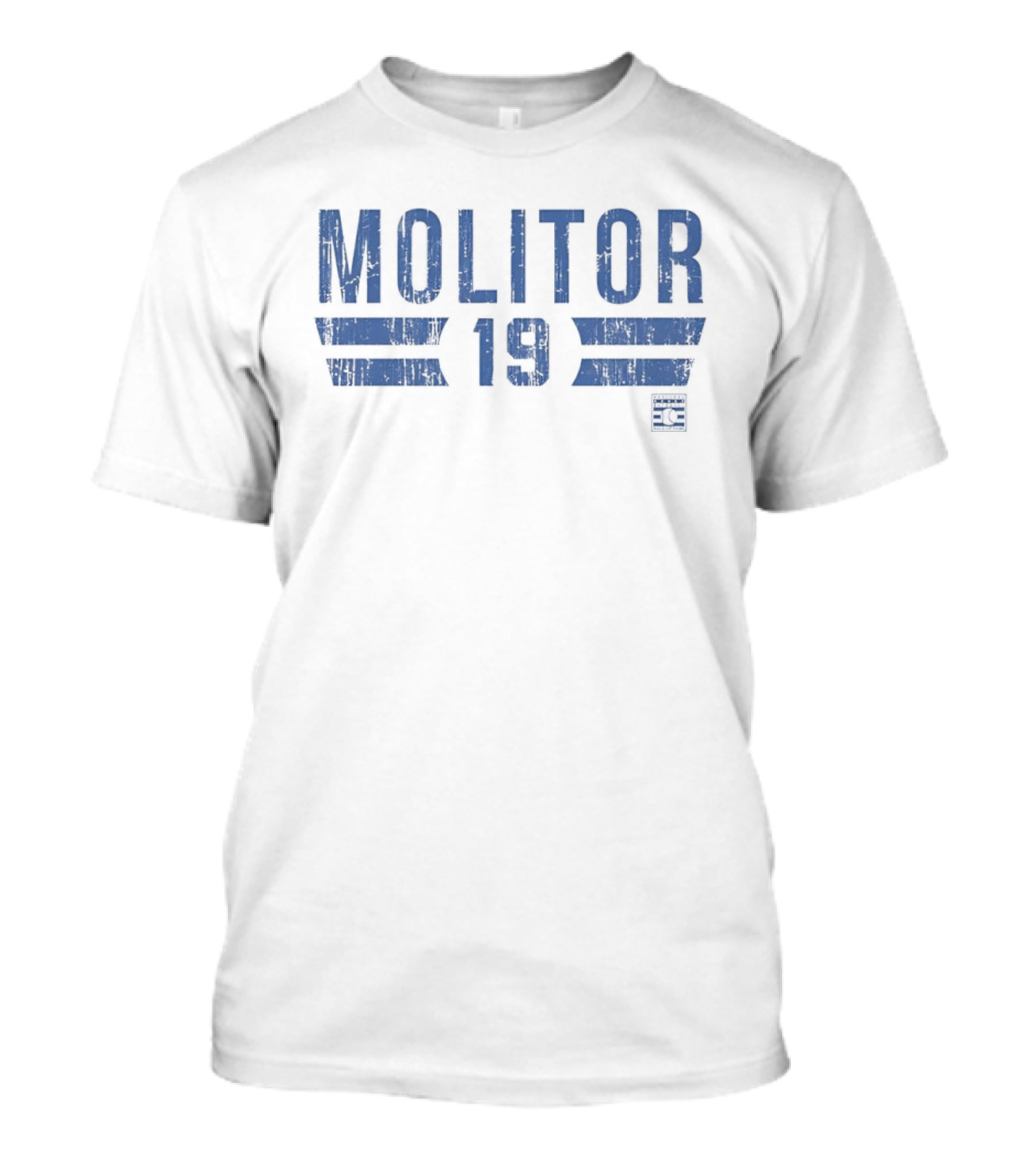 Molitor 19 Toronto Blue Jays HOF Name And Number T-Shirt