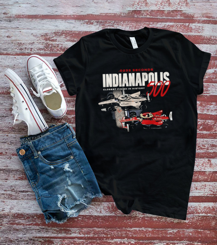 0233 Seconds Indianapolis 500 Closest Finish In History 2026 T-Shirt