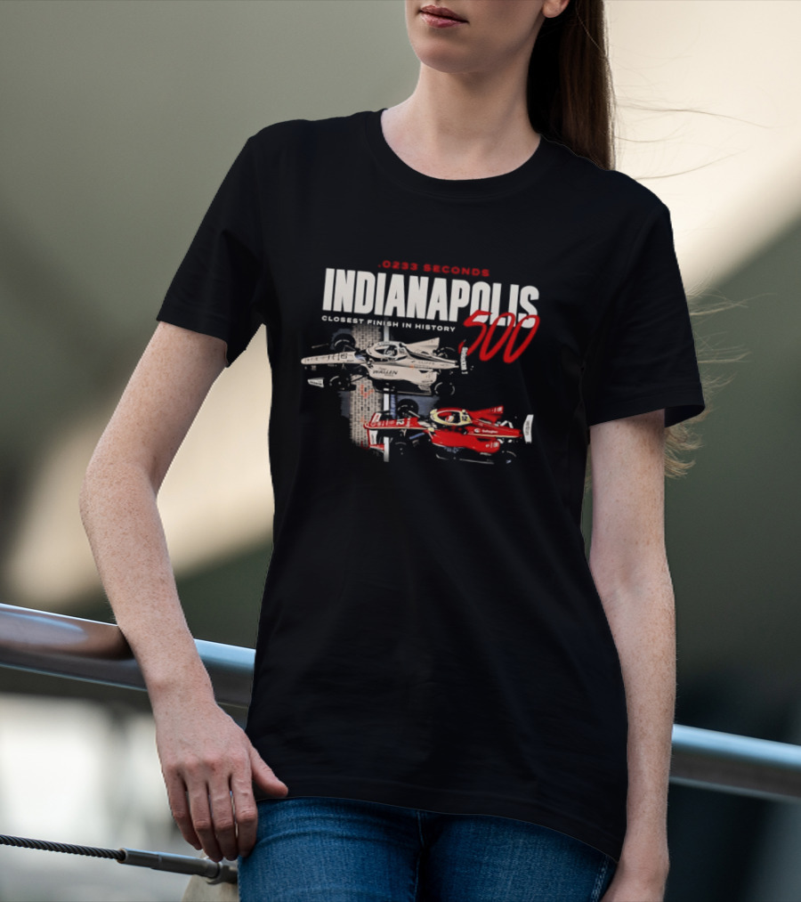0233 Seconds Indianapolis 500 Closest Finish In History 2026 T-Shirt
