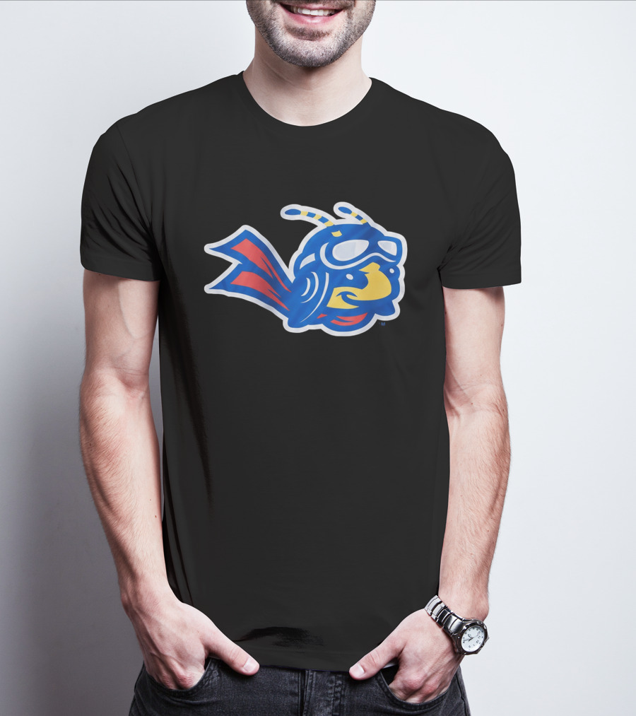 2026 Ontario Tower Buzzers Hockey Jersey Giveaway Buzzing Bee Icon With Aviator Hat And Cape T-Shirt