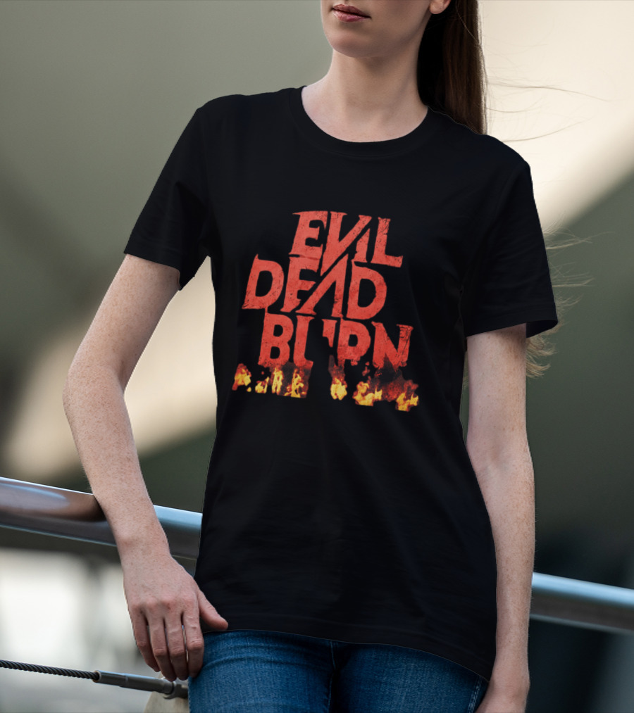 2026 Souheila Yacoub Evil Dead Burn Movie Fire Letters T-Shirt