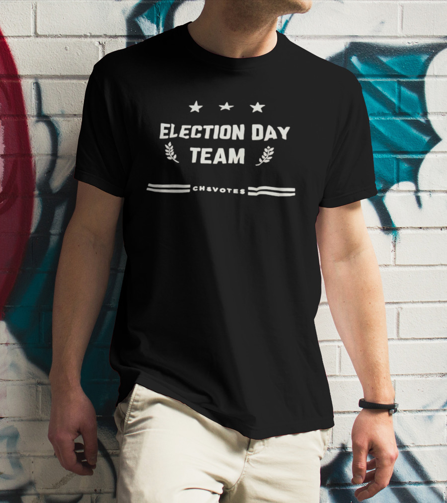 Election Day Team Three Stars CHSVotes Laurel Branches T-Shirt