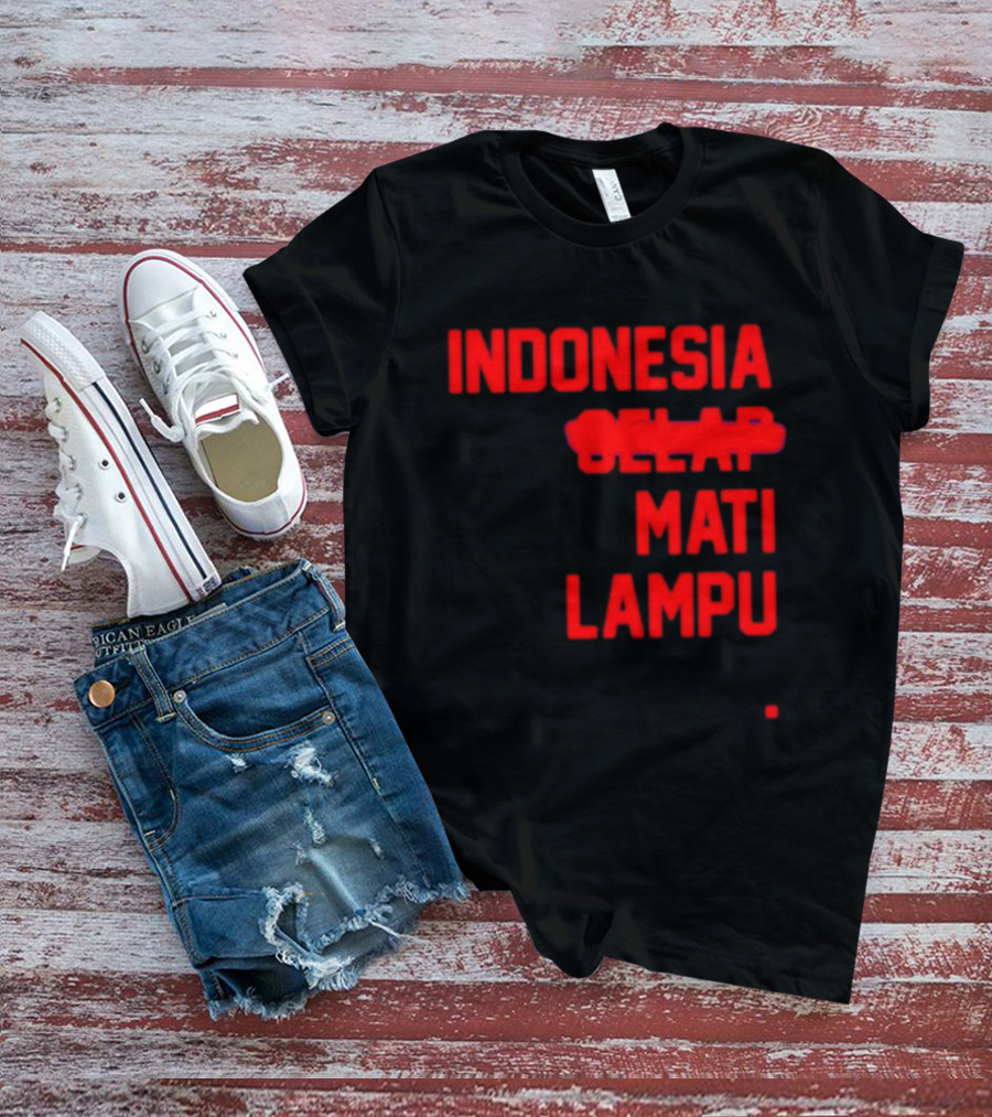 Indonesia Gelap Mati Lampu Blackout T-Shirt