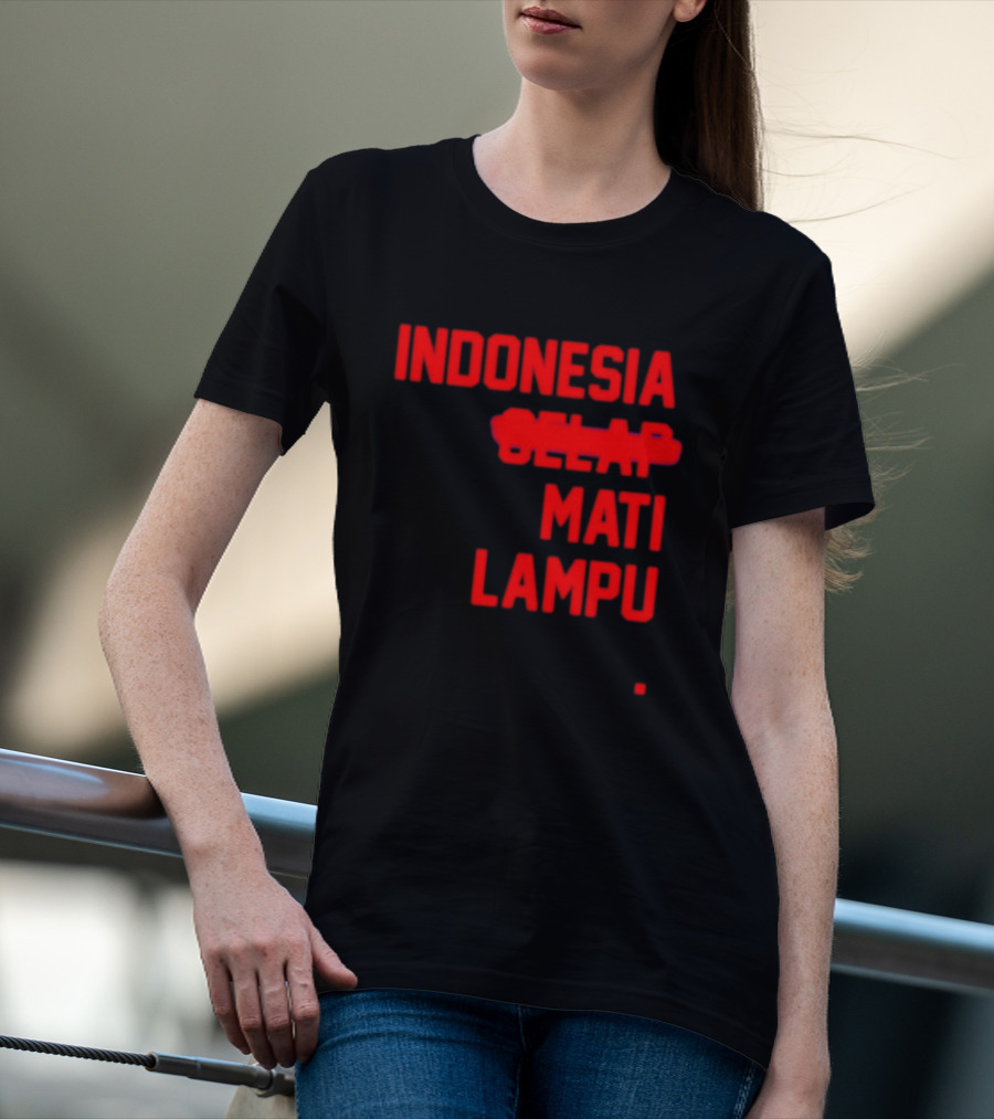 Indonesia Gelap Mati Lampu Blackout T-Shirt