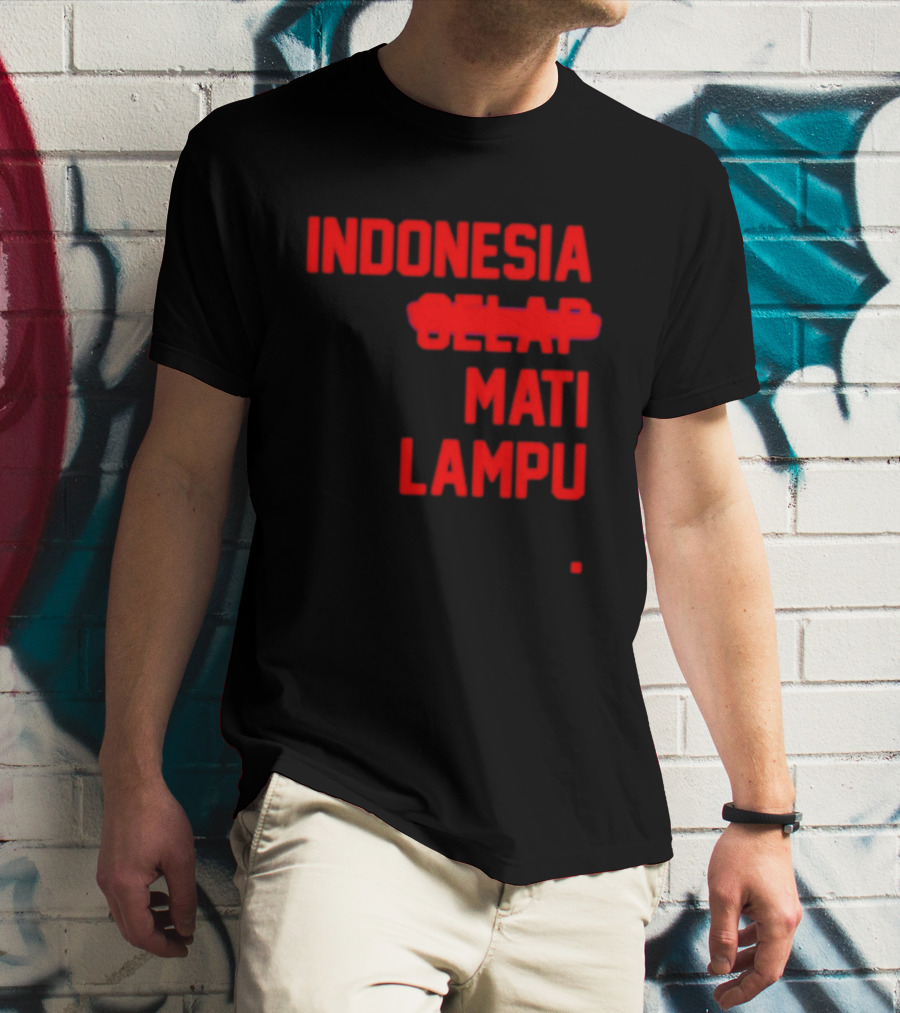 Indonesia Gelap Mati Lampu Blackout T-Shirt