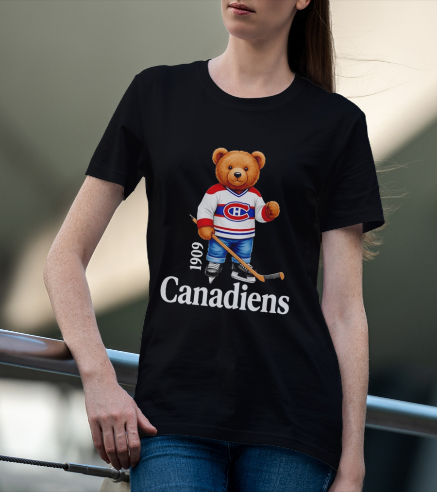 Montreal Canadiens 1909 Bear Hockey T-Shirt