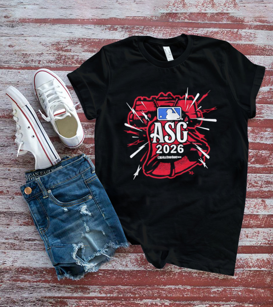 Philadelphia Phillies MLB All Star Game 2026 ASG Commemorative Baseball Glove MLB T-Shirt