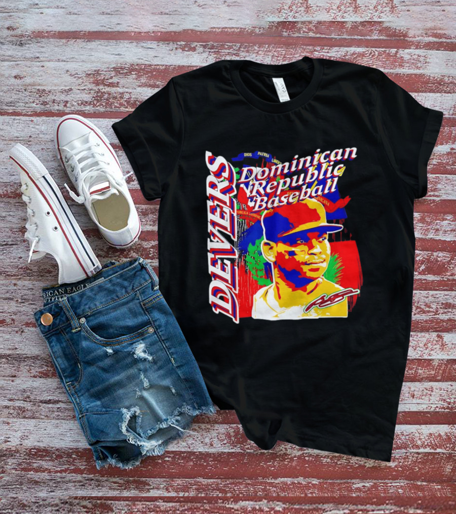Rafael Devers Dominican Republic Baseball Boston Red Sox T-Shirt