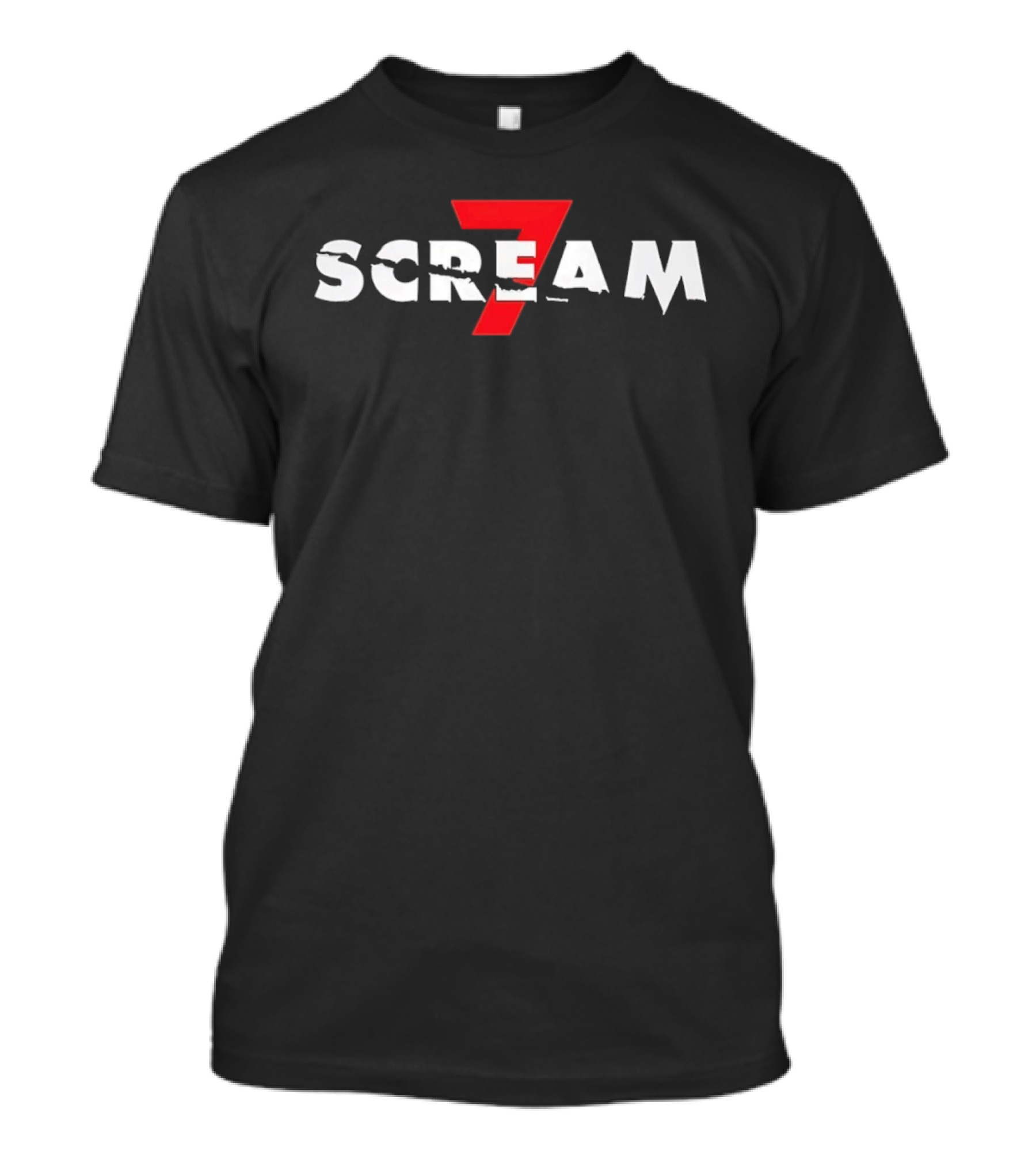 Scream 7 Horror Movie Iconic Red Number T-Shirt