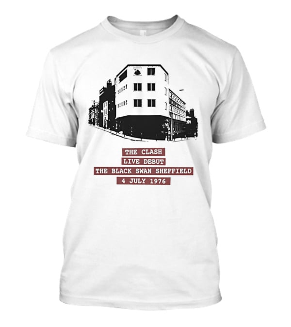 The Clash Live Debut Black Swan Sheffield July 4 1976 Vintage Concert Event T-Shirt