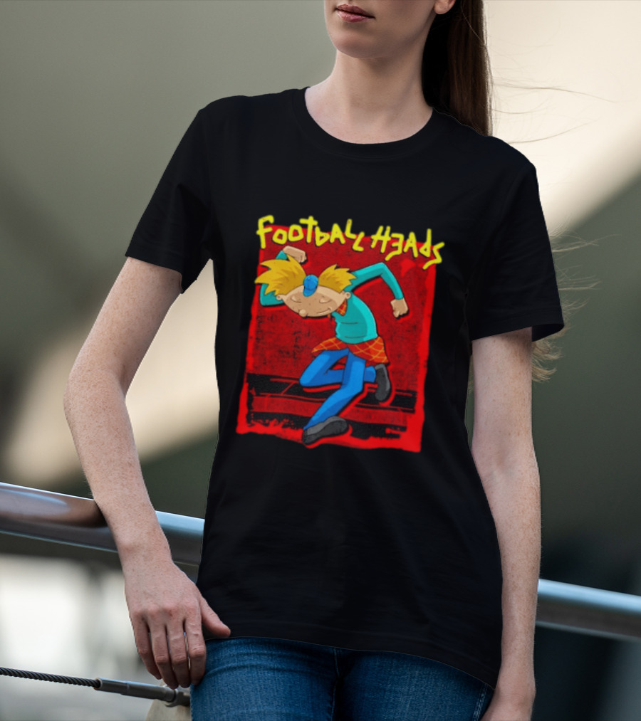 Hey Arnold Football Heads Nickelodeon Classic Cartoon T-Shirt