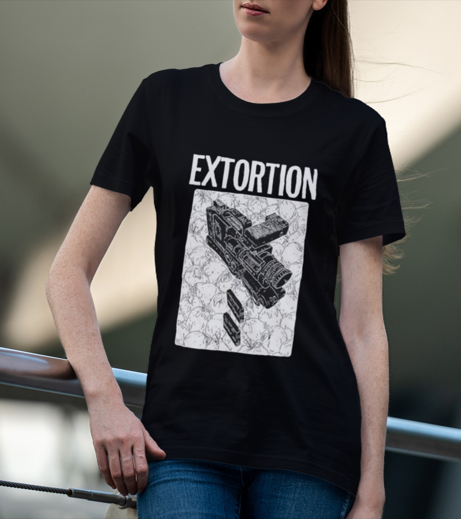 Extortion Band Video Camera Hardcore Punk T-Shirt
