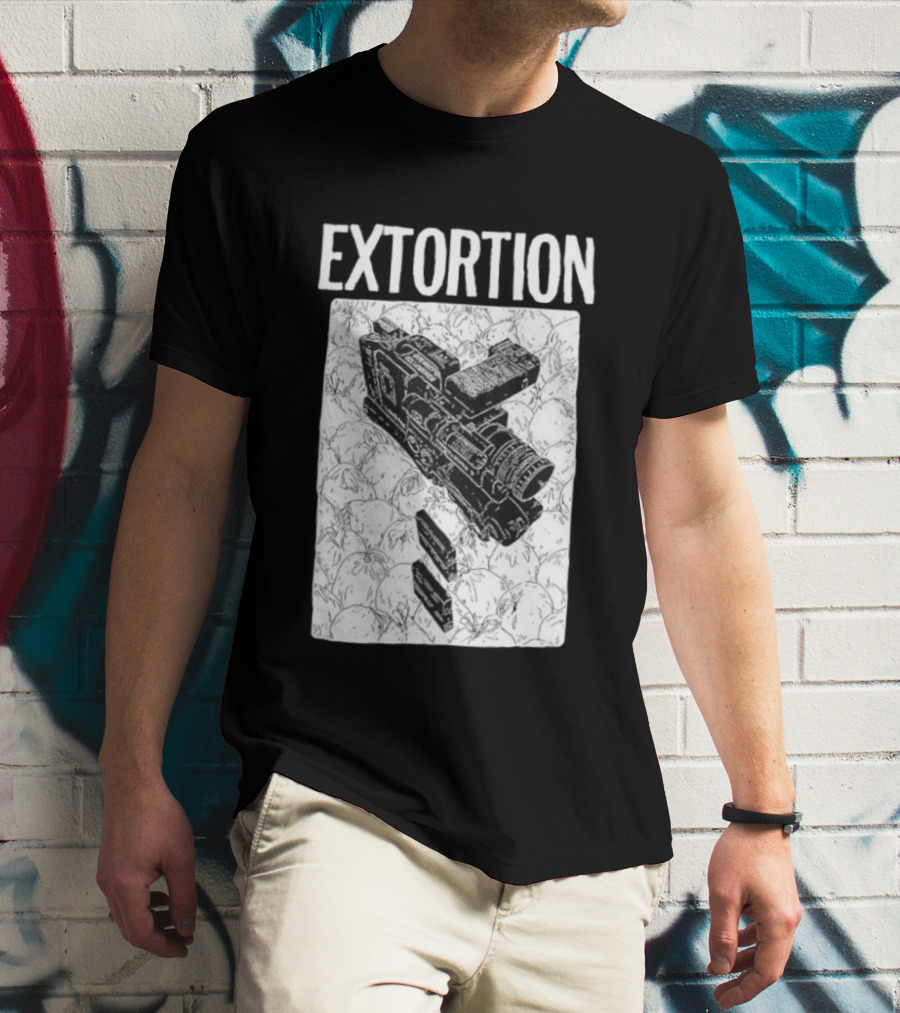 Extortion Band Video Camera Hardcore Punk T-Shirt