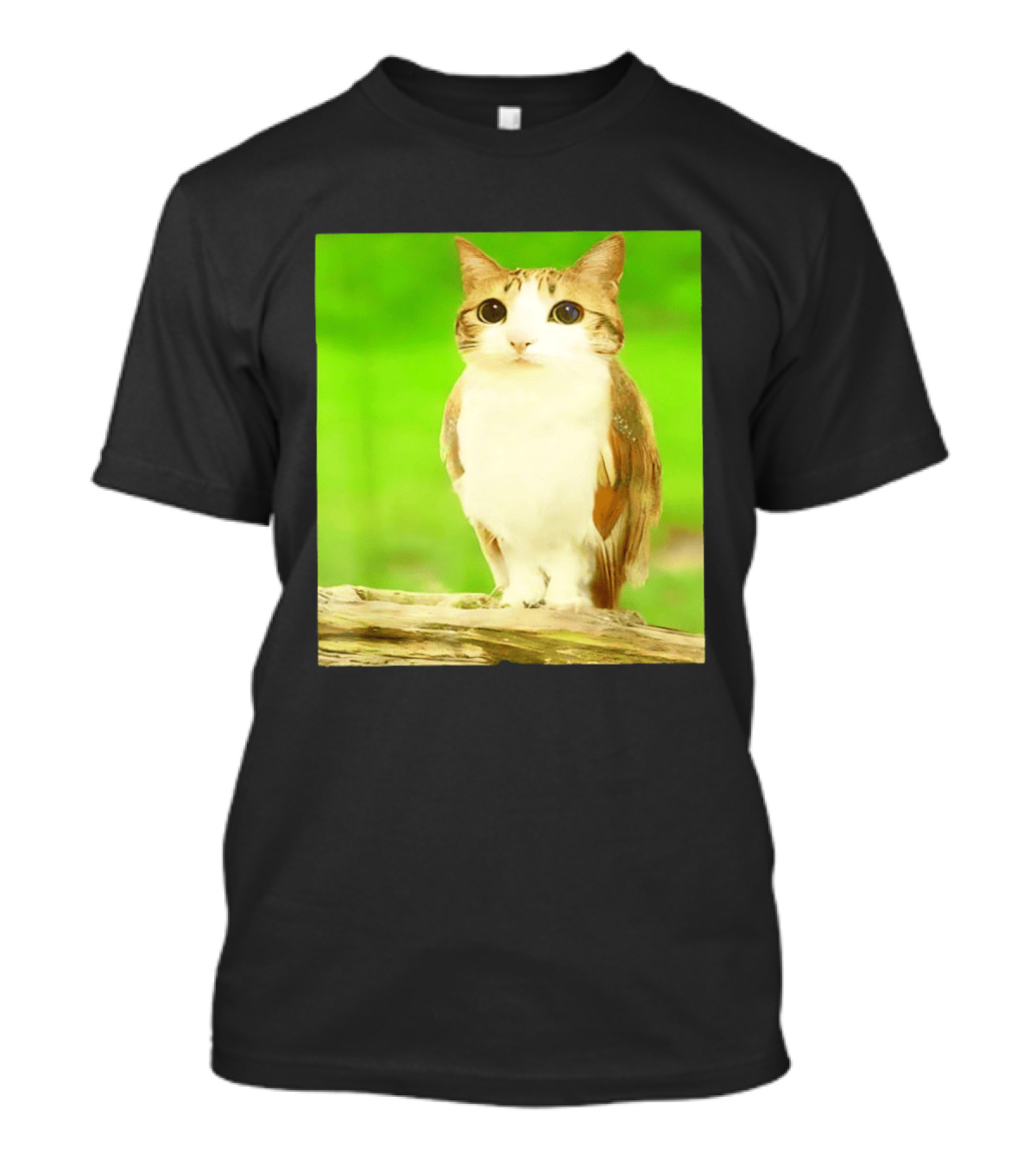 Cat Owl Hybrid Animal Mashup Creature Fusion T-Shirt