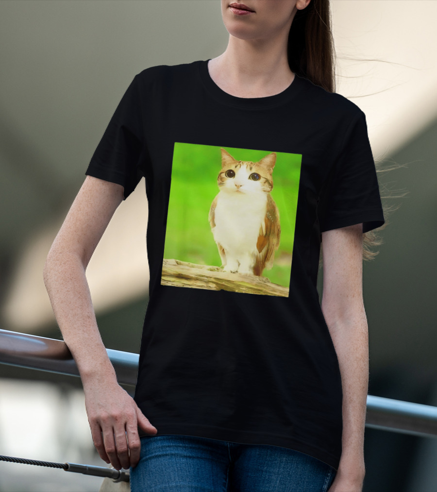 Cat Owl Hybrid Animal Mashup Creature Fusion T-Shirt