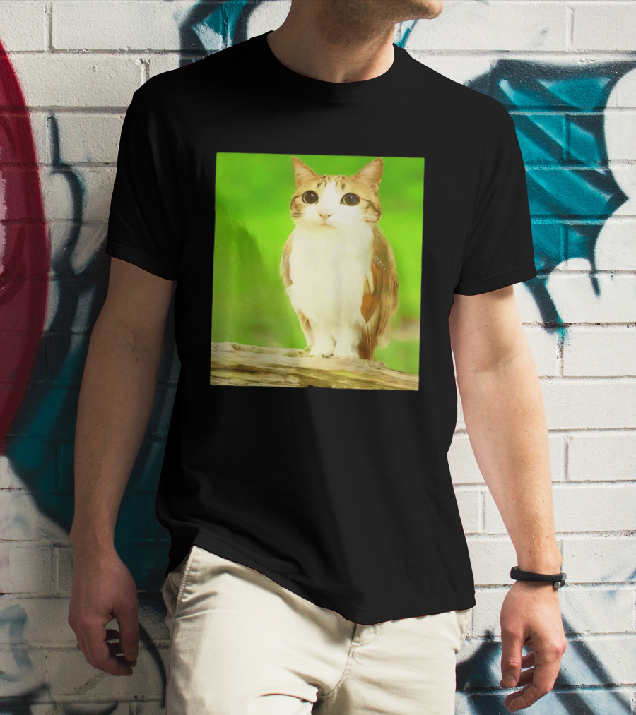 Cat Owl Hybrid Animal Mashup Creature Fusion T-Shirt