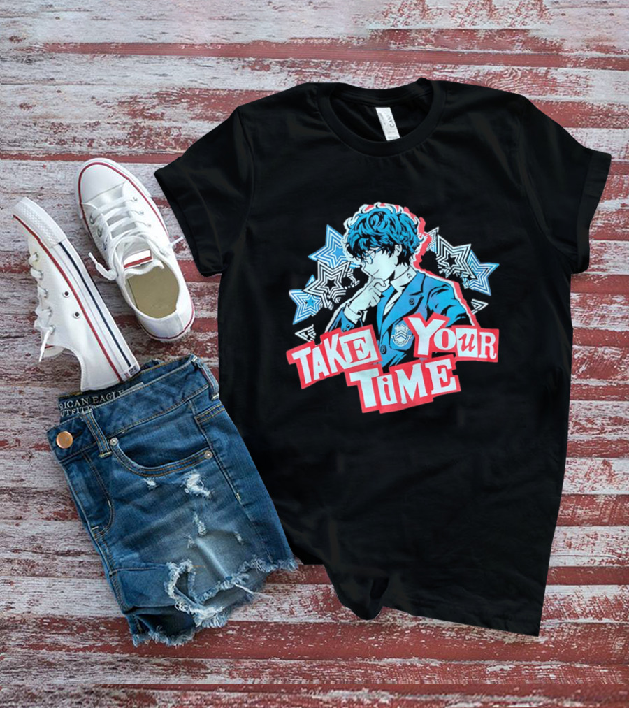 Persona 5 Joker Take Your Time Stars T-Shirt