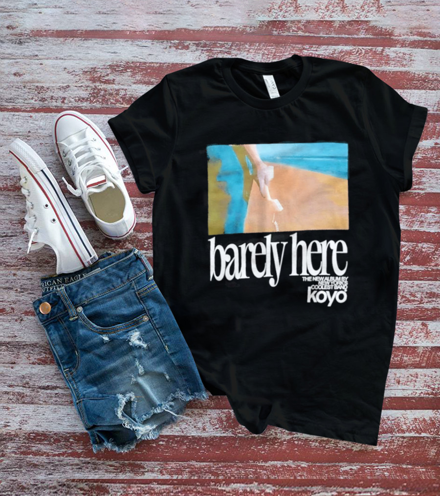 Koyo Barely Here Album Cover Art Beach Scene With Telephone T-Shirt
