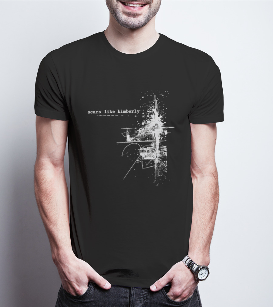 Scars Like Kimberly USA Tour 2026 Abstract White T-Shirt