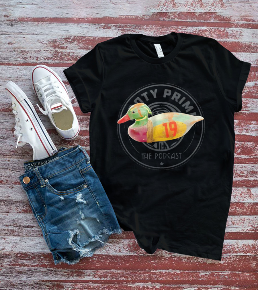 Notty Prime The Podcast Colorful Wooden Duck 19 T-Shirt