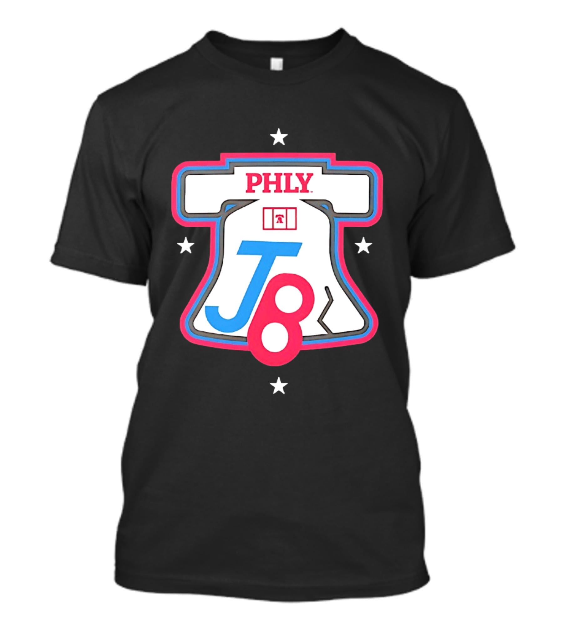 PHLY J8 Liberty Bell Stars Philadelphia Phillies T-Shirt