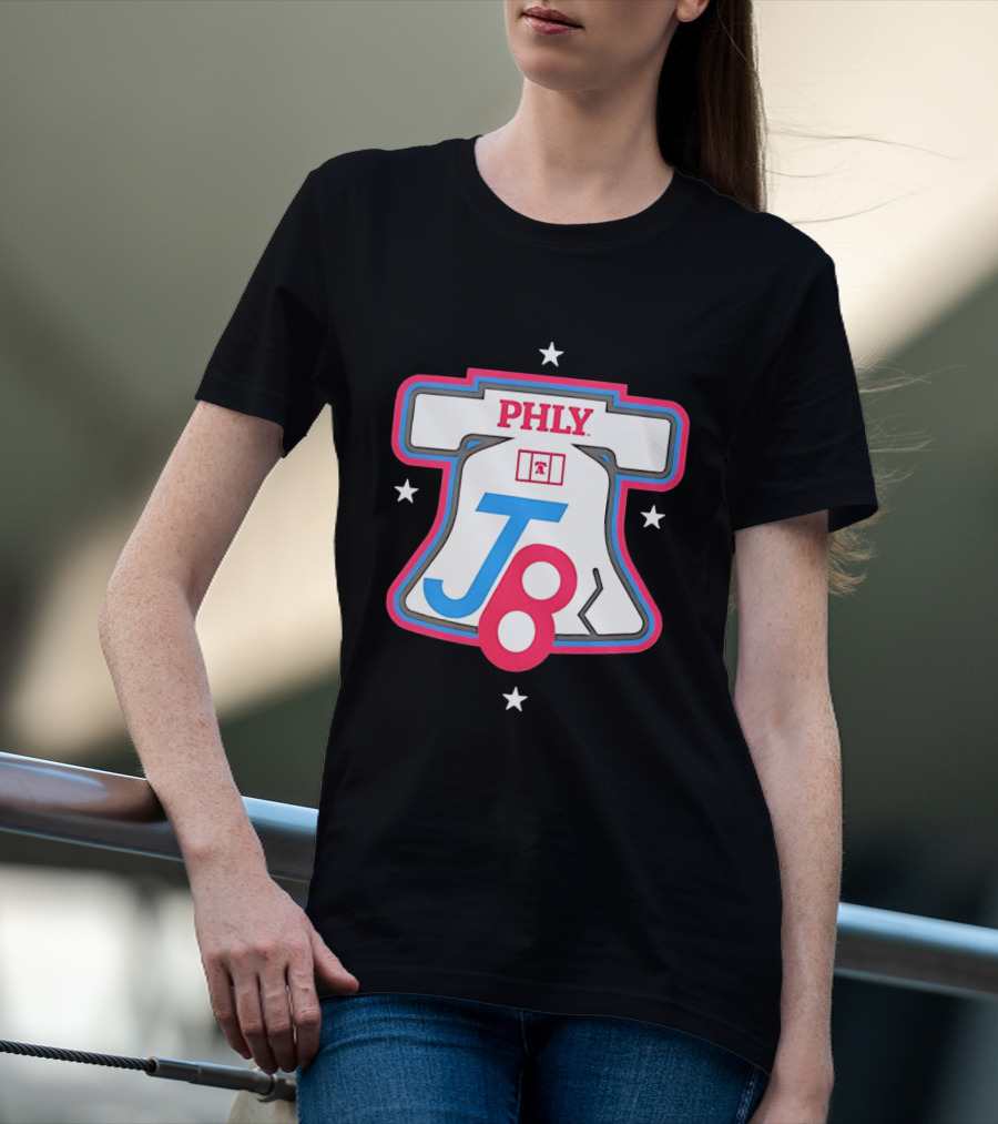 PHLY J8 Liberty Bell Stars Philadelphia Phillies T-Shirt