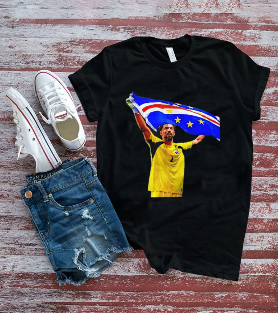 Vozinha Cape Verde Football Team Flag Celebration T-Shirt