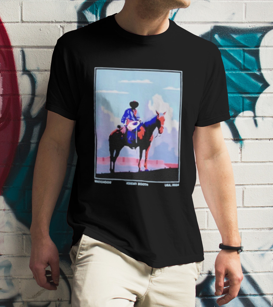 Dog Cowboy By Jeremy Booth USA 2024 T-Shirt