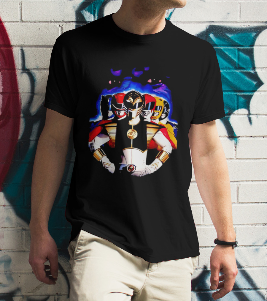 Power Rangers White Ranger Mighty Morphin Team Legacy T-Shirt