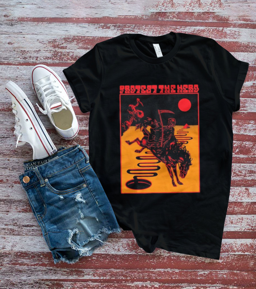 Protest The Hero Grim Reaper Horse Pyramid Red Moon Desert Path T-Shirt