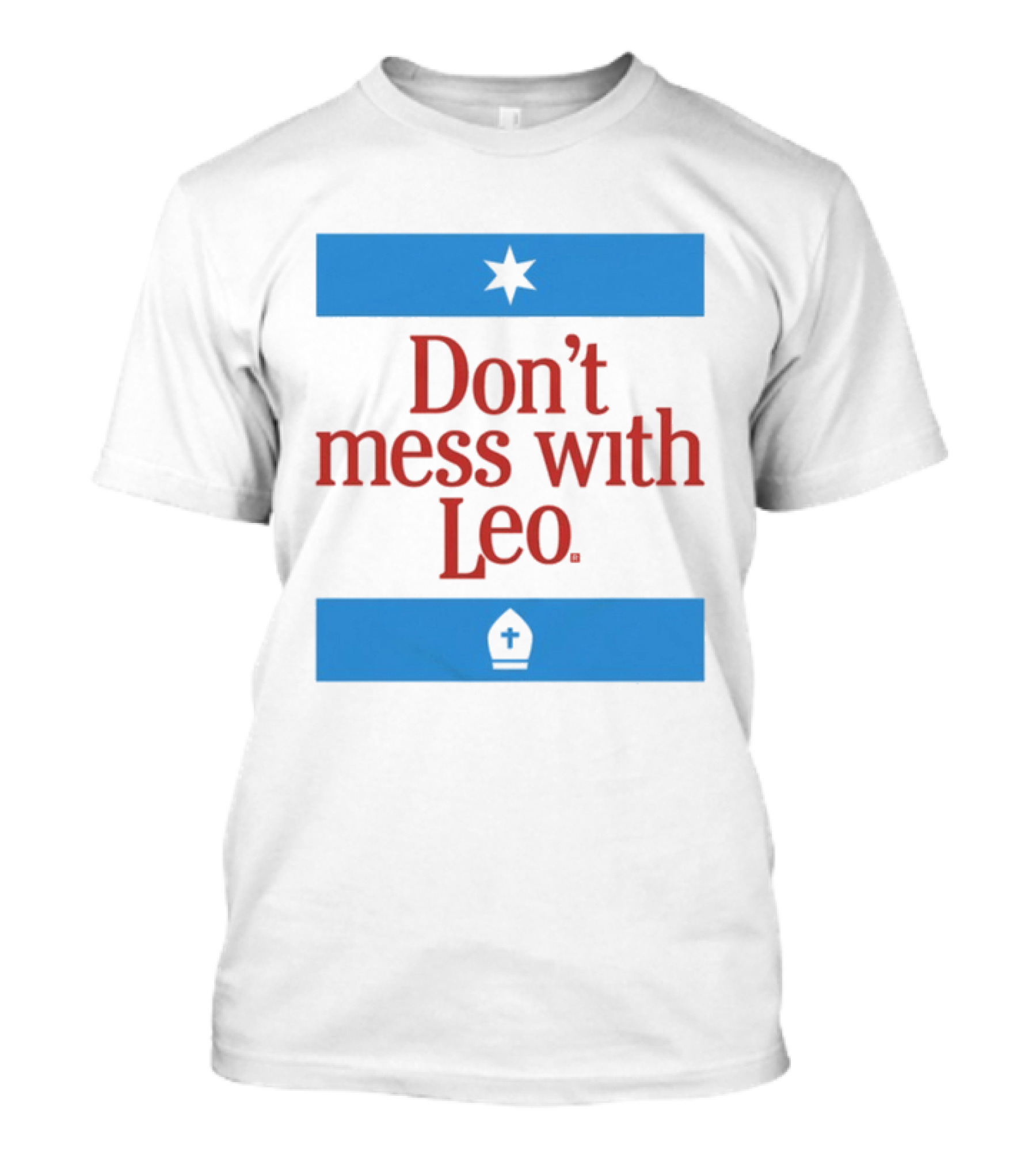 Don't Mess With Leo Star And Cross T-Shirt