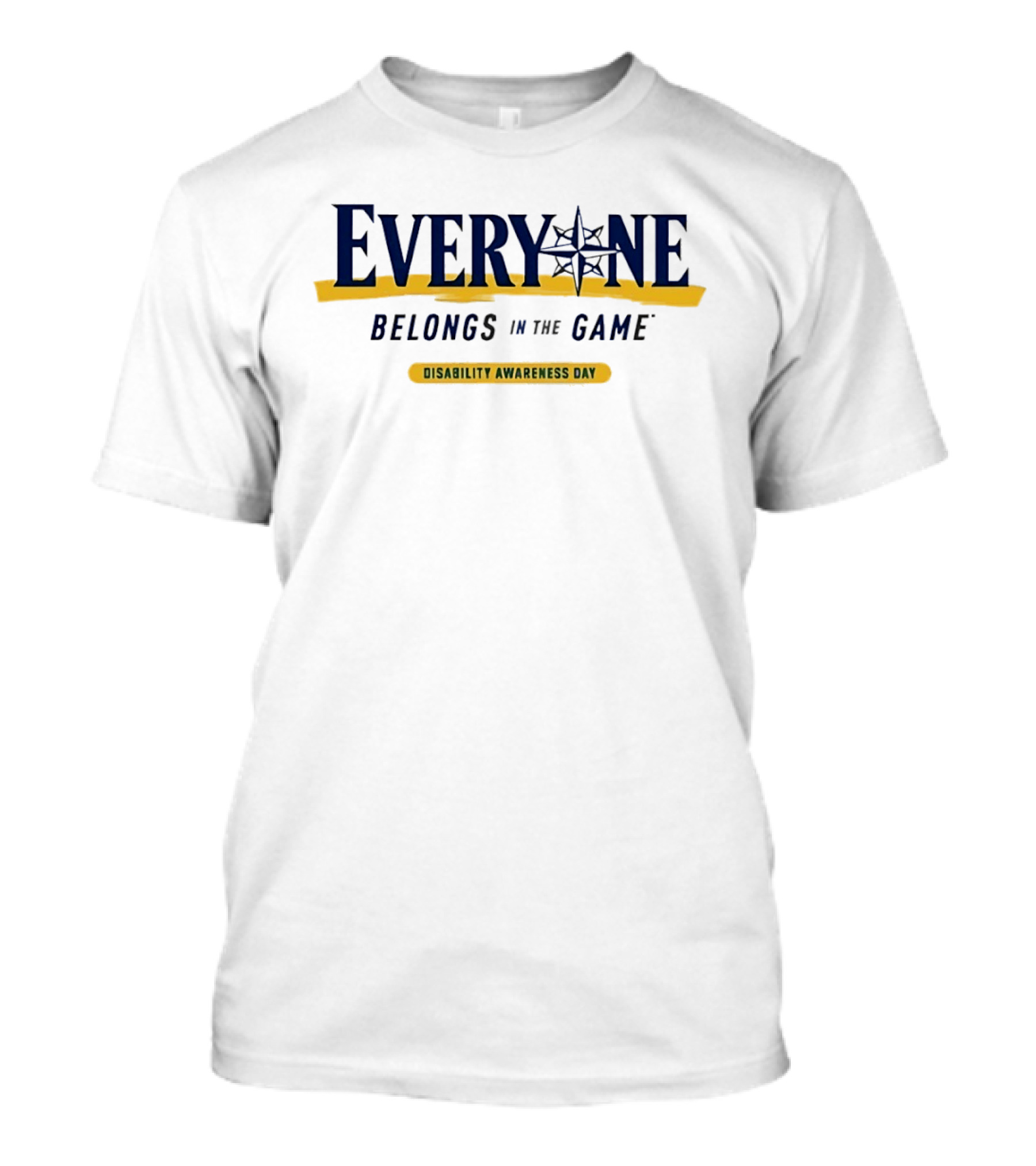 Everyone Belongs In The Game Disability Awareness Day Event Promotion T-Shirt