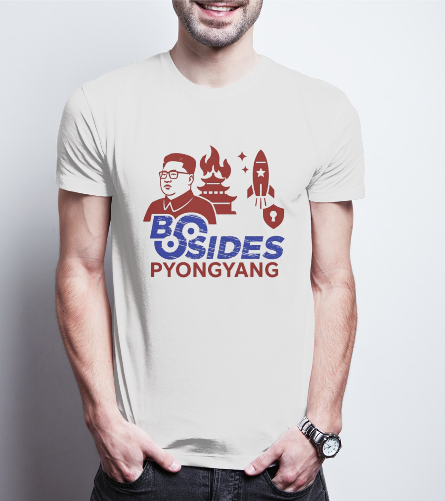 Kim Jong Un BSides Pyongyang Rocket Security Pagoda Shield Star T-Shirt
