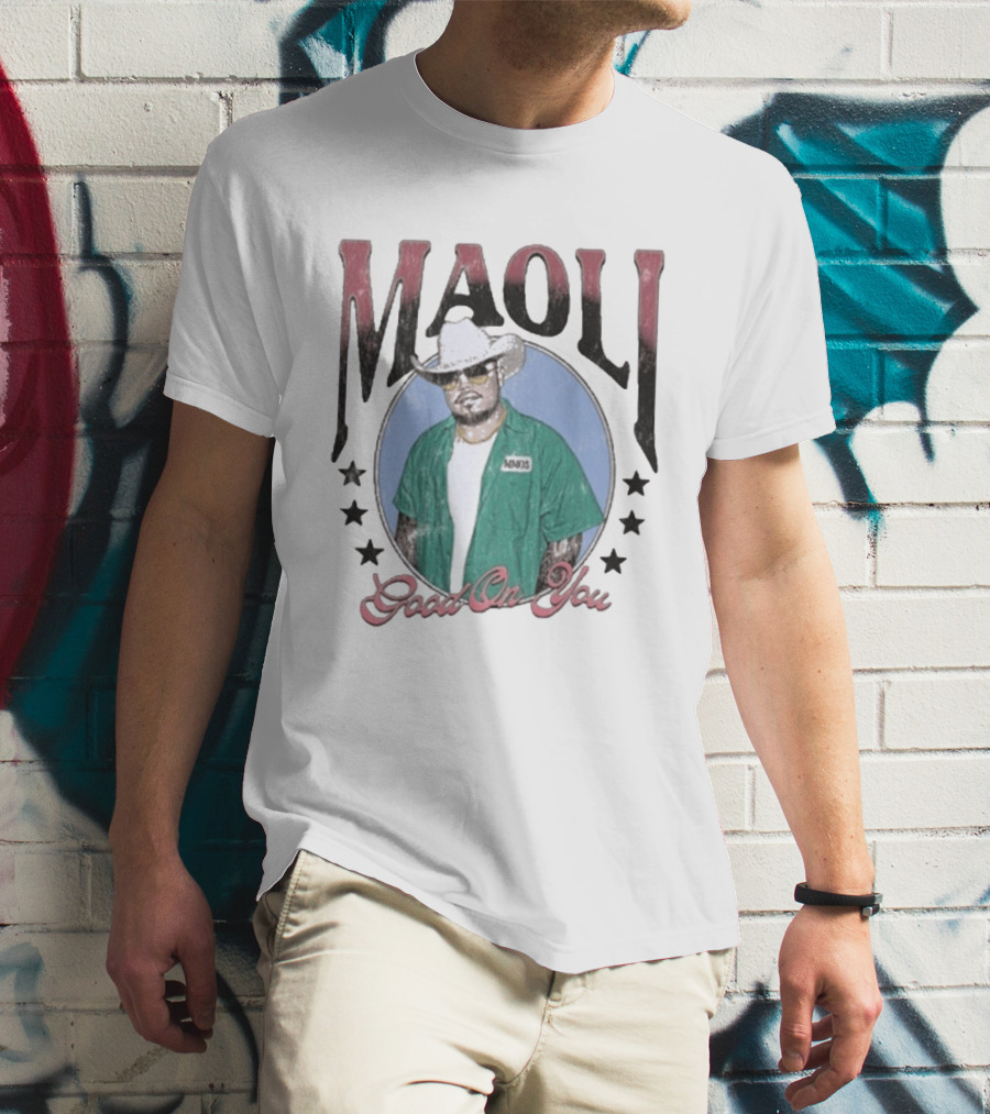 Maoli Good On You Cowboy Hat And Green Jacket Stars T-Shirt
