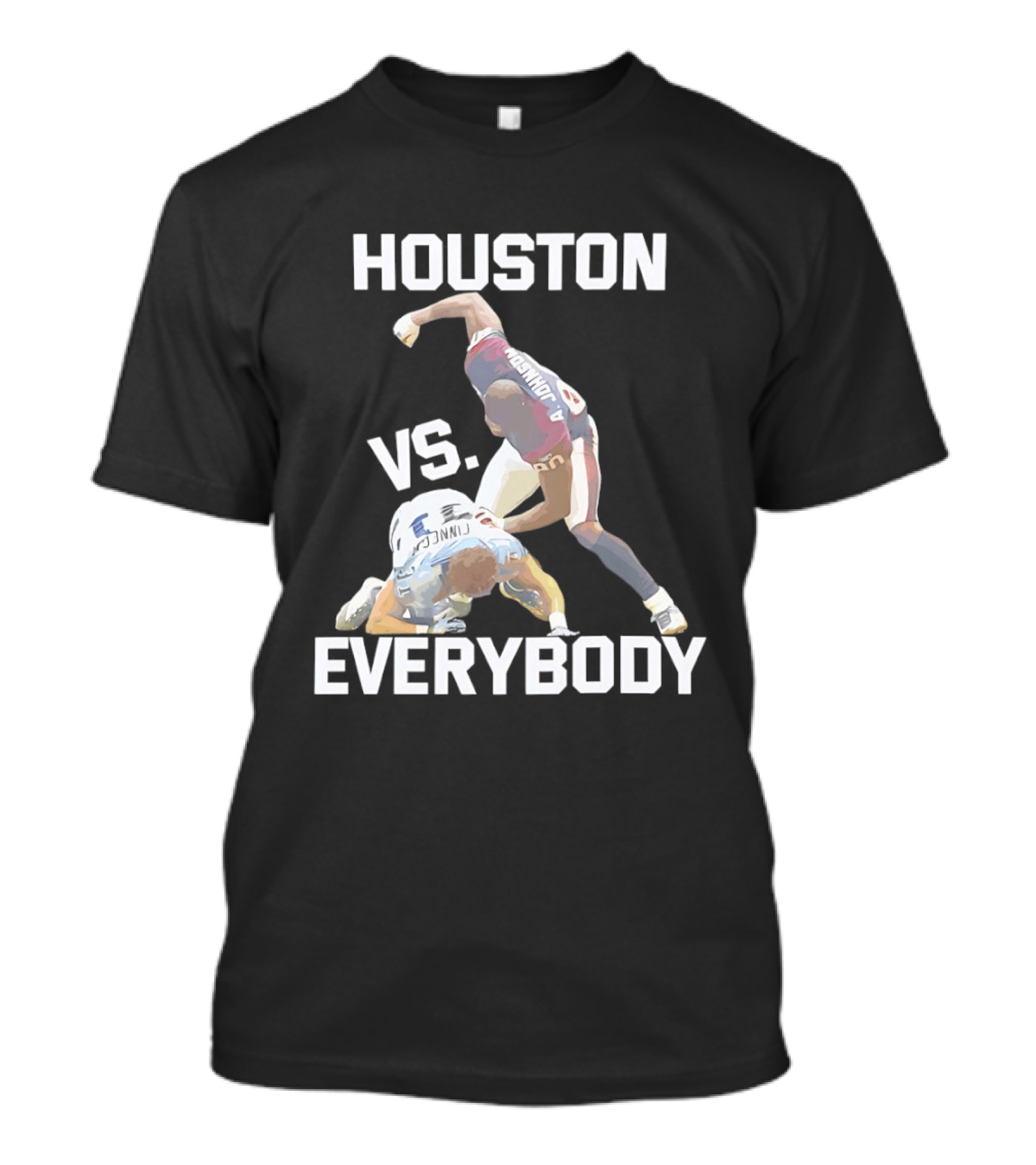 Houston Andre Johnson Vs Cortland Finnegan Everybody Texans Football Rivalry T-Shirt