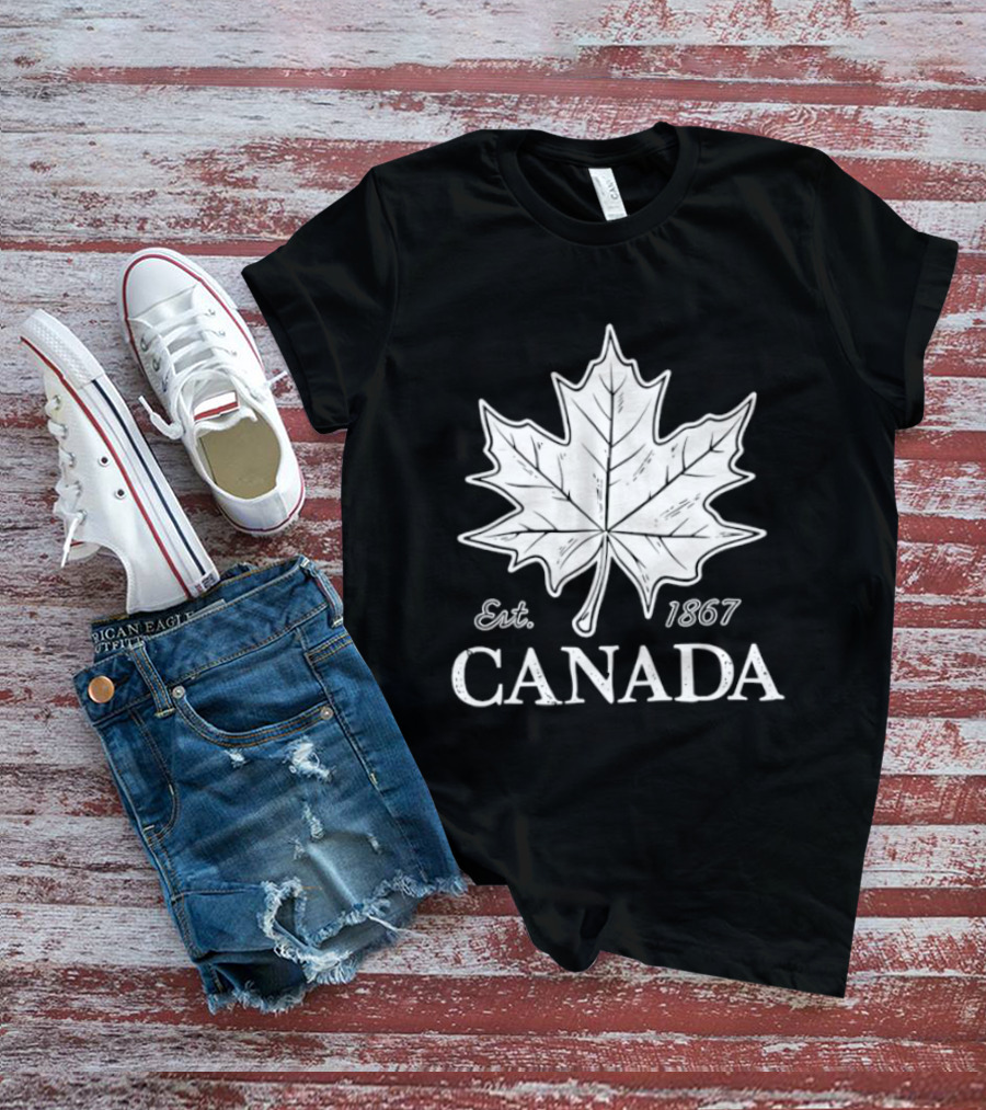 Canada Maple Leaf Est 1867 Canadian Pride T-Shirt
